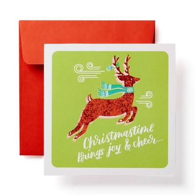 Christmas Print Reindeer Gift Card Holder