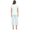 Casual Nights Women's Short Sleeve Floral Capri Pajama Set - 3 of 4