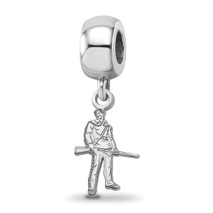 Black Bow Jewelry Sterling Silver West Virginia Mountaineers NCAA Bead Charm - 1 of 4