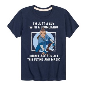 Boys' - Avatar: The Last Airbender - Sokka Just A Guy With a Boomerang Short Sleeve Graphic T-Shirt - 1 of 4