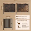 XBRIGH Dog Cage Furniture, 63inches  Extra Large Double Doors Dog Kennel with Removable Divider, XXL Thick Wooden Dog cage Furniture for 2 Medium Dogs - 4 of 4
