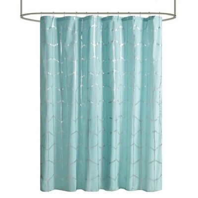 LunaLulinlk Printed Metallic Shower Curtain