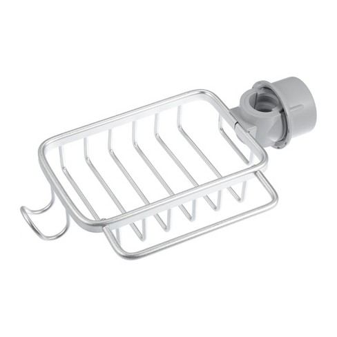 1pc Stainless Steel Faucet Storage Rack For Kitchen Sink Sponge
