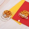 Unique Bargains Wristlet Packing List Artificial Flowers for Wedding Party 2 Pcs - 2 of 4