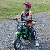 Aosom Electric Dirt Bike with Twist Grip Throttle, 24V 350W Electric Motorcycle Up to 15 MPH with Music Horn, Rear Suspension, for 13+ Years - 3 of 4