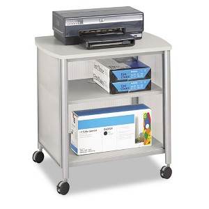 Impromptu Deskside Machine Stand, Metal, 3 Shelves, 100 lb Capacity, 26.25