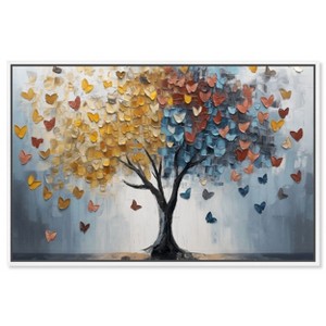 Art Remedy Butterfly Dream Tree I Colorful Tree Art Framed - 1 of 4