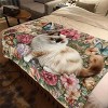 Cozy Ragdoll Cat Flannel Throw Blanket, Perfect for Car Naps and All Seasons, Christmas Gift. - 2 of 4