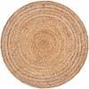 Unique Loom Braided Jute Dhaka Solid Indoor Braided Area Rug - 2 of 4