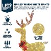 JOYFY 5.5 FT Reindeer Christmas Yard Lights Outdoor Decoration, 150 LED Lighted Christmas Deer Yard Lights for Yard Garden Lawn, Golden Buck Decor - 2 of 4