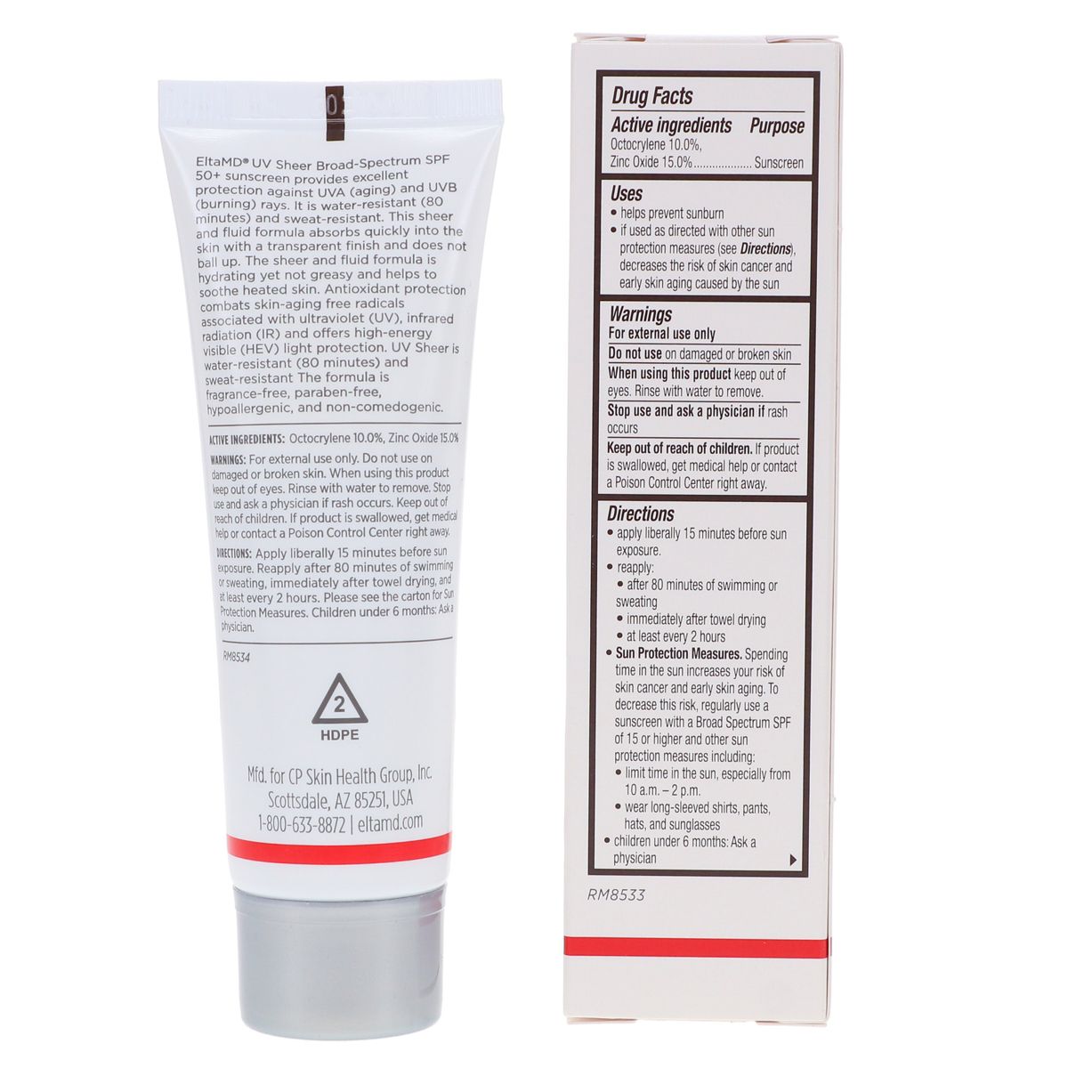 EltaMD UV Sheer Broad-Spectrum SPF 50+ Facial Sunscreen 1.7 oz - thumbnail 2
