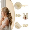 Unique Bargains Tortoise Hair Caw Clips 3 Pcs - 4 of 4