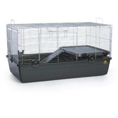 Prevue Pet Products Universal Small Animal Home, Small Cage Portable Travel Carrier for Pets, House for Baby Ferret, Hedgehog, Guinea Pig, Rabbit, Chinchilla, Syrian Hamster, or Tortoise, Dark Gray