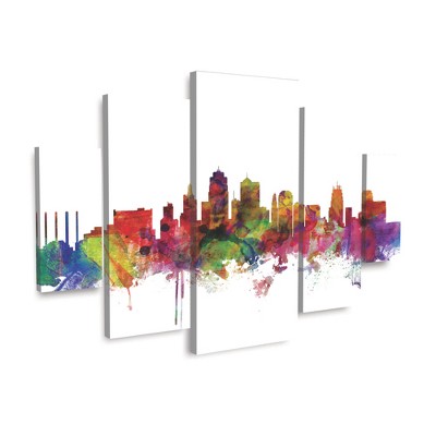 Michael Tompsett 'Kansas City Skyline' Canvas Art