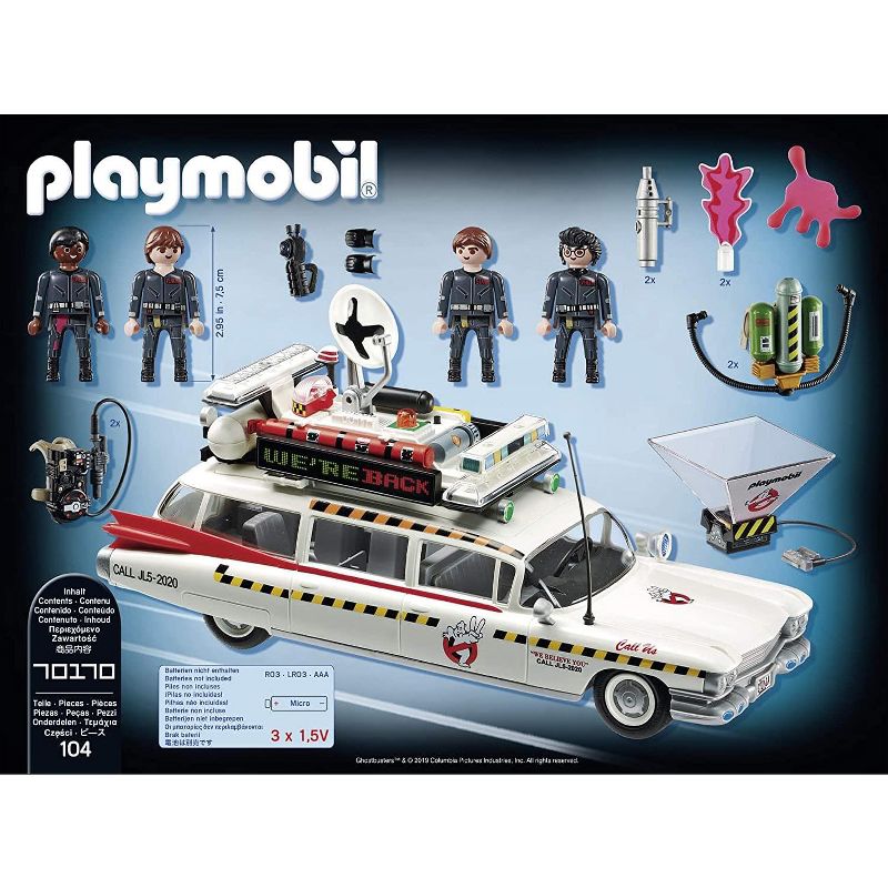 Playmobil Ghostbusters Playmobil 70170 Ecto-1 103 Piece Building Set, 3 of 5