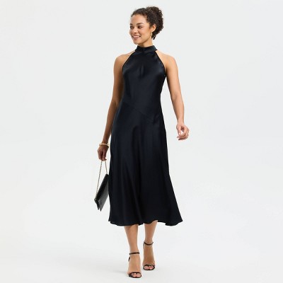 Женские платья A New Day Women's Midi A-Line Dress - A New Day™ Black M — фото 4