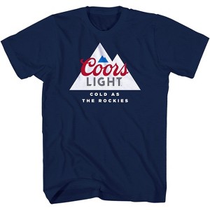 Mens Miller Coors Light Shirt - Coors As Cold As The Rockies Beer Logo Shirt - Coors Light Graphic Shirt - 1 of 4