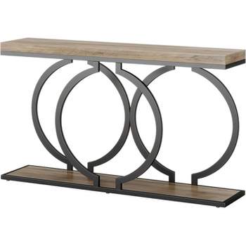 Tribesigns 55" Console Table, Industrial Narrow Sofa Table