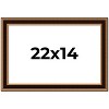 PosterPalooza | Weathered Gold Picture Frame - UV Acrylic, Backing Board, Hanging Hardware Included - 2 of 4