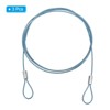 Unique Bargains Stainless Steel Stage Lighting Luggage Locking Cables with Double Loops 3.3 Ft - 3 of 4