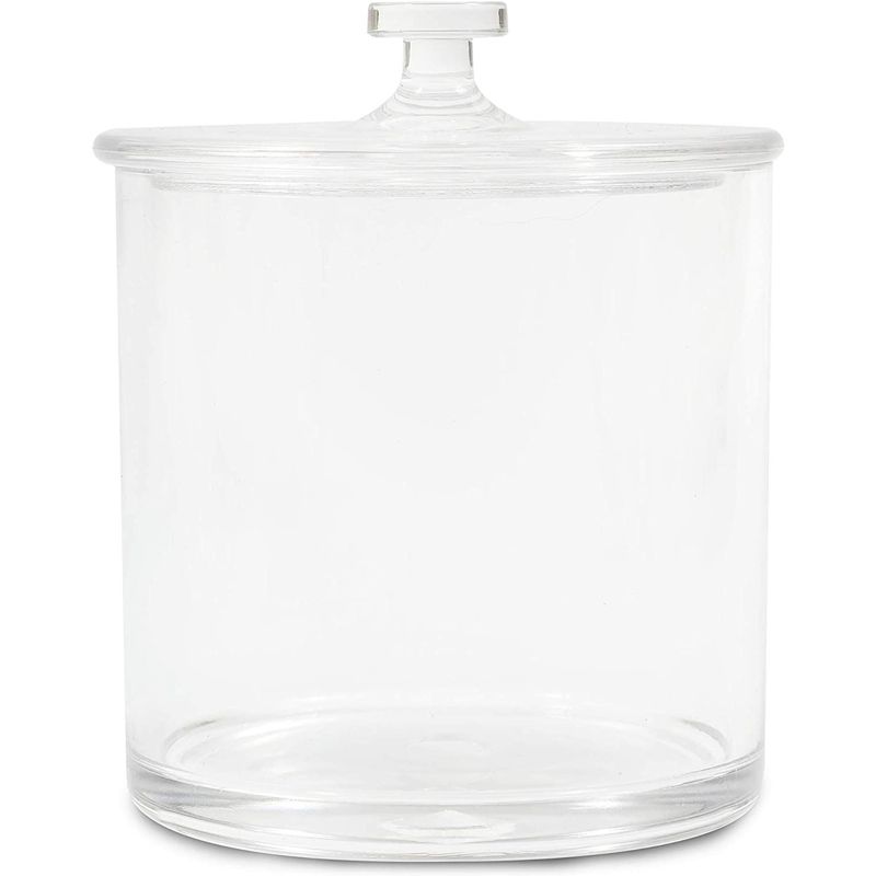 Juvale 3 Pack Acrylic Jars Set, Plastic Apothecary Containers with Lids, 3 Sizes, 5 of 8