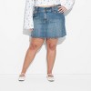 Women's Moto Micro Mini Denim Skirt - Wild Fable™ Medium Wash - 2 of 3