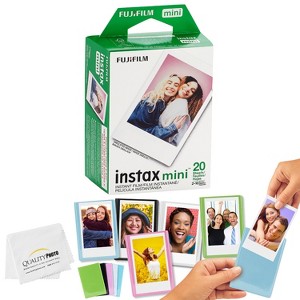 Fujifilm Mini Instax Films + Colored Magnet Photo Frames + Quality Photo Microfiber Cloth - 1 of 4