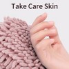 REGALWOVEN Soft Absorbent Fluffy Chenille Ball Bathroom Hand Towels with Wall Hook 4 Pack - 4 of 4