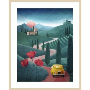 Amanti Art Tuscany by Emel Tunaboylu Wood Framed Wall Art Print - 1 of 4