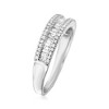 Ross-Simons 0.50 ct. t.w. Baguette and Round Diamond Ring in Sterling Silver - 3 of 4