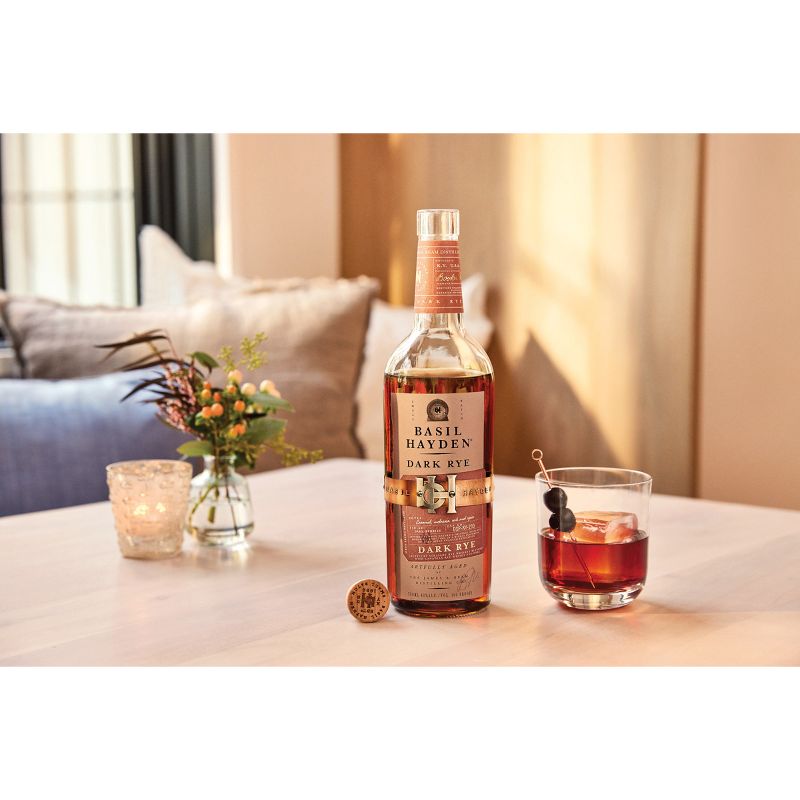 Basil Hayden Dark Rye Whiskey - 750ml Bottle, 3 of 6