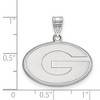 Black Bow Jewelry 10k White Gold Georgia Bulldogs NCAA Medium Pendant - 2 of 3