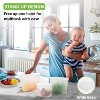 Silicone Reusable Storage Bags, Stand Up Zip Lock Containers, Freezer, Microwave, Oven Safe - 4 of 4