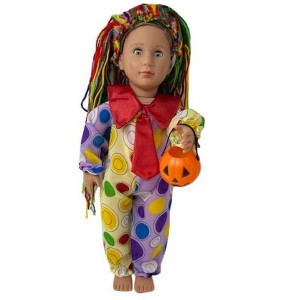Doll Clothes Superstore Handmade Clown Costume For Boy And Girl 18 Inch Dolls Like Our Generation American Girl My Life Dolls - 1 of 4