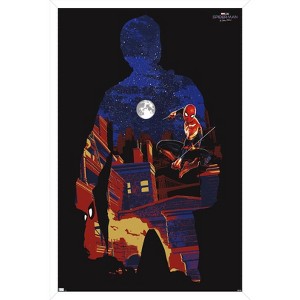 Trends International Marvel Spider-Man: No Way Home - Silhouette Framed Wall Poster Prints - 1 of 4