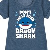 - Baby Shark - Don't Mess With Dadday Shark Graphic Short Sleeve Fleece Dress - 2 of 4