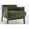 PAGED Accent Chair Mid-Century Modern Living Room Chairs Ergonomic Lounge Chair with Soft Waist Cushion for Office - 3 of 4