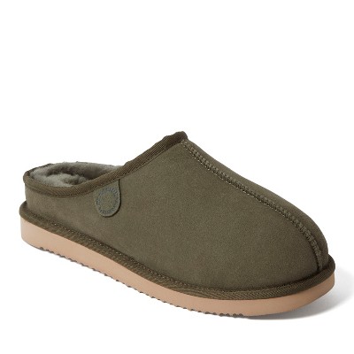 Fireside By Dearfoams Men's Grafton Genuine Shearling Clog Slipper