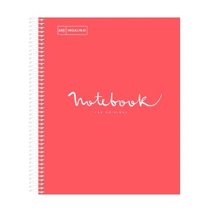 Miquel Rius Emotions 1 Subject Notebook, 80 Lined Sheets, Heavyweight Paper, 3 Hole Punched, Perforated, Laminated Board Cover - 1 of 1
