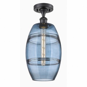 Vaz - 1 Light Semi-Flush Mount In Industrial Style-11.13 Inches Tall and 8 Inches Wide - 1 of 1