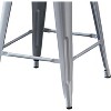 Lyngins Set of 2/4 Industrial Metal Bar Stools,Counter Chairs with Bucket Back,Stools for Kitchen Counter,Living Room - 4 of 4