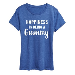 Women's - Instant Message - Happiness is Being a Grammy Short Sleeve Graphic T-Shirt - 1 of 4