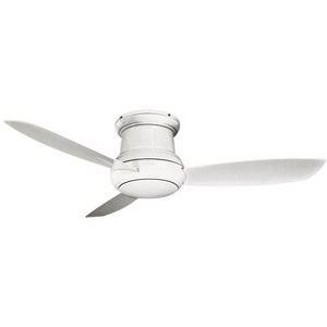 52" Minka Aire Vintage Hugger Outdoor Ceiling Fan with LED Light White Wet Rated for Patio Exterior House Home Porch Gazebo Garage - 1 of 4
