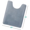 Hearth & Harbor Bathroom Rugs, Ultra Soft Velvet Memory Foam Bath Mats with PVC Backing - 3 of 4