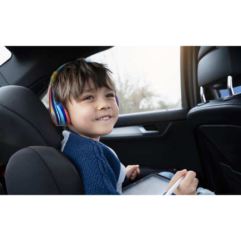 eKids Blue's Clues Bluetooth Headphones for Kids, Over Ear Headphones with Microphone - Multicolored (BC-B52.EXv1), 4 of 5