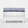 Bacati - Liam Long Crib Rail Guard Cover Aqua/Orange/Navy - 2 of 4