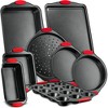 NutriChef Deluxe Oven Non Stick Gray Carbon Steel 8 Piece Bakeware Set (2 Pack) - 2 of 4