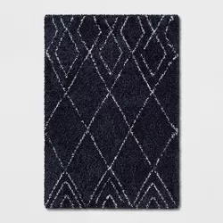 Diamond Patterned Shag Woven Rug - Project 62™