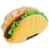 ZippyPaws NomNomz Taco - Squeaky Dog Toy, Gift for Small/Medium Dogs - 2 of 4