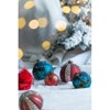 Syemin Decorative Objects Christmas Ball Ornaments Glass Decorative Hanging Ball Christmas Tree Ornaments Set of 6, Red, 3.9"*3.9"*3.9" - 4 of 4